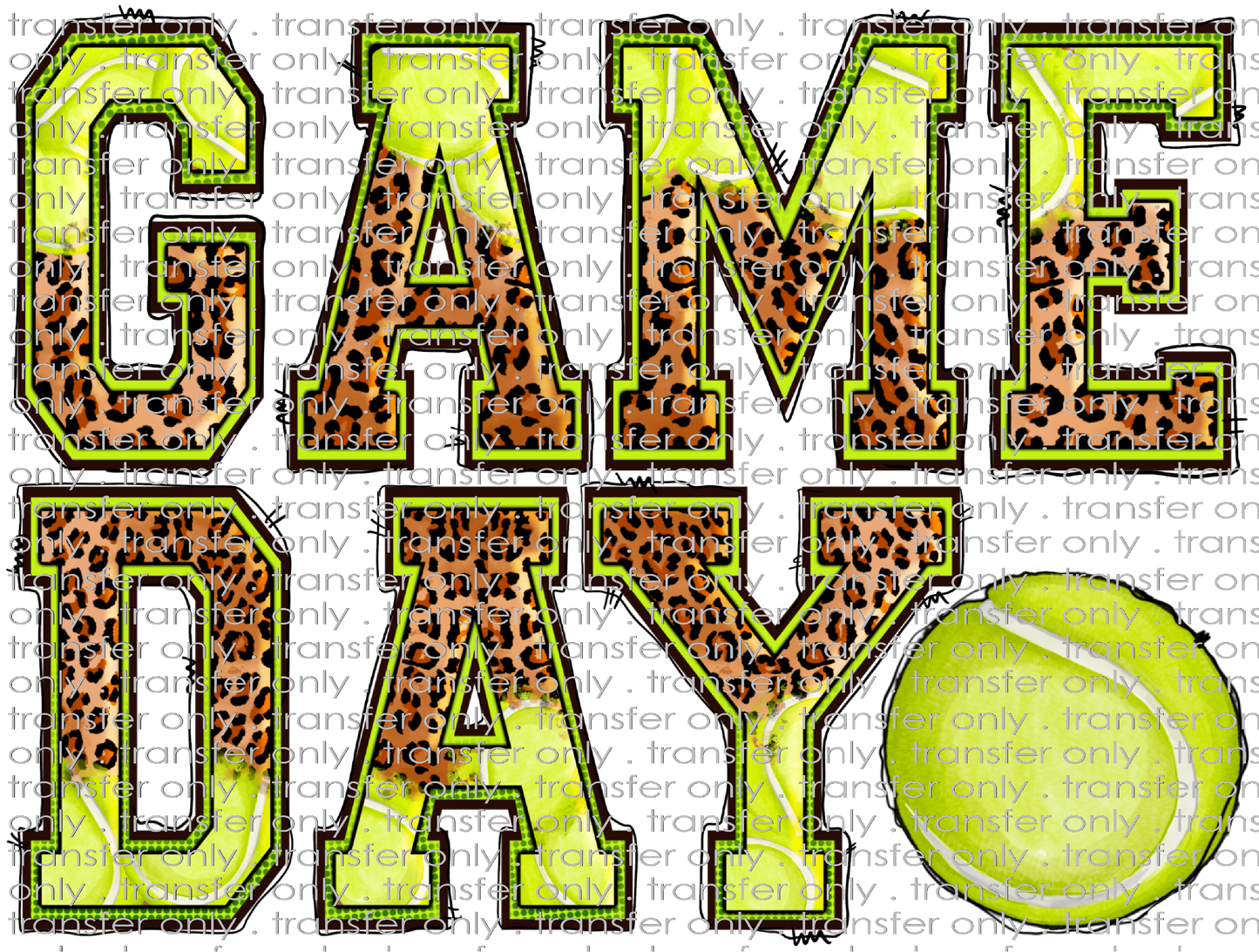 SPT 367 Game Day Leopard Tennis