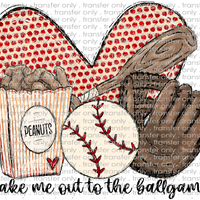 SPT 389 Baseball Heart Glove, Ball, Bat