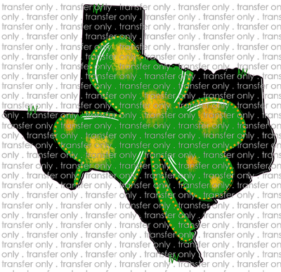 STP 49 Texas Clover Black Green Doodle