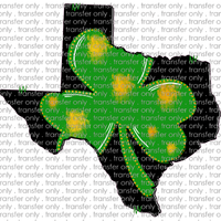 STP 49 Texas Clover Black Green Doodle