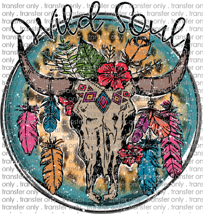 SW 68 Holler Wild Soul Cow Skull