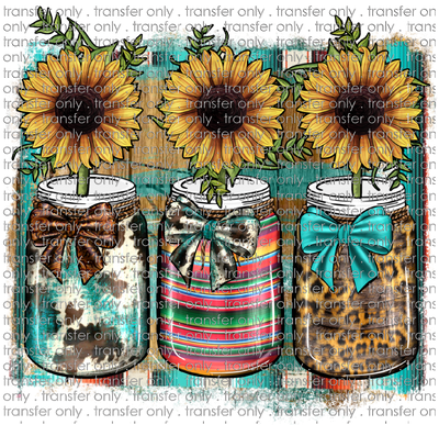 SW 72 Mason Jar Sunflower