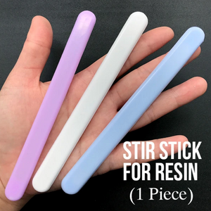 Thick Silicone Stir Stick with Embedded Acrylic Core