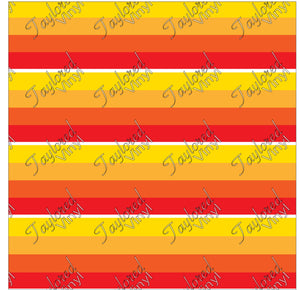 Custom Design Team Apparel for Volleyball - Orange Yellow Combination  Pattern