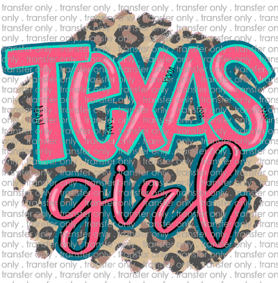 TX 87 Texas Girl Leopard and Pink