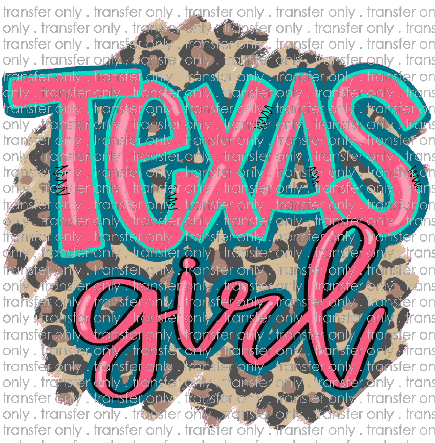 TX 87 Texas Girl Leopard and Pink