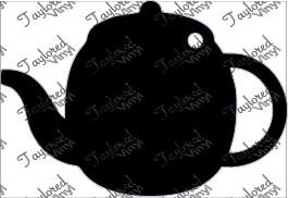 Teapot Acrylic Blank Key Chain
