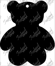 Teddy Bear Acrylic Blank Key Chain