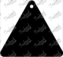 Triangle Acrylic Blank Key Chain