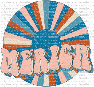 USA 157 Merica Vintage Sunburst
