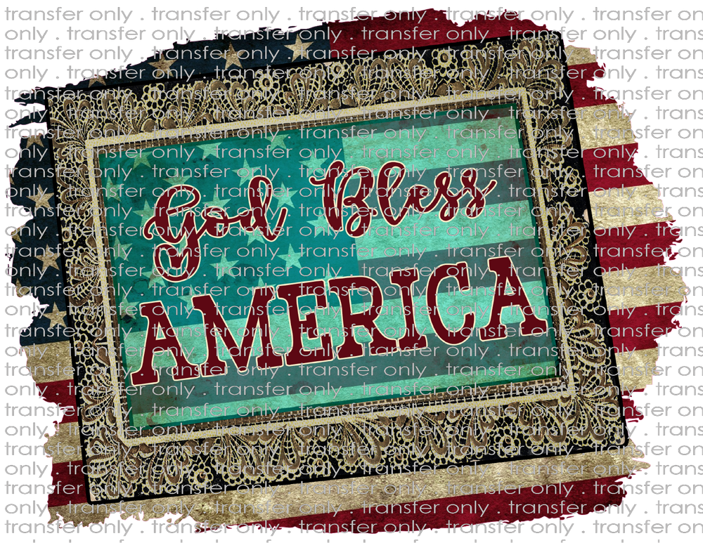 USA 18 God Bless America flag