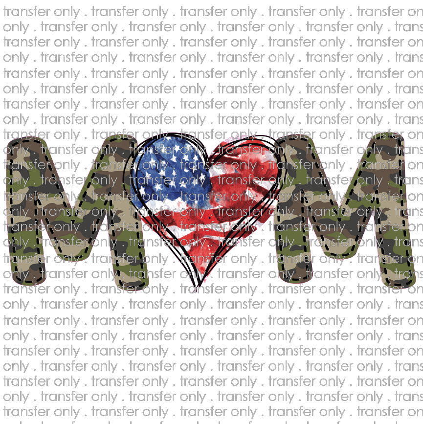 USA 69 camo american flag mom