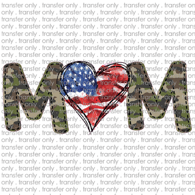 USA 69 camo american flag mom