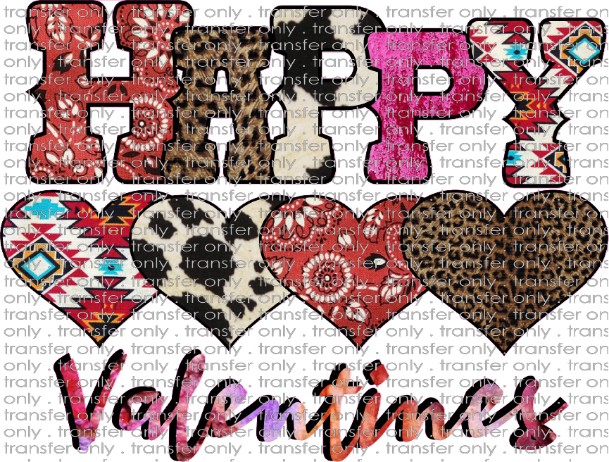 VAL 237 Happy Valentines Heart Patterns