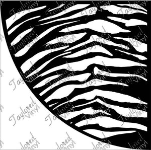 Zebra 2 Acrylic Bleach Sleeve Stencil