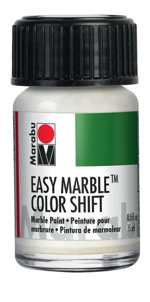 Metallic Teal-Silver-Red 730 Marabu Easy Marble