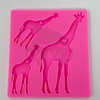 Giraffe Mama/Baby Keychain Silicone Mold