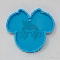 Girl Mouse Keychain Silicone Mold