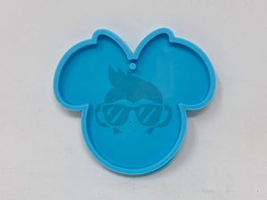 Girl Mouse Keychain Silicone Mold