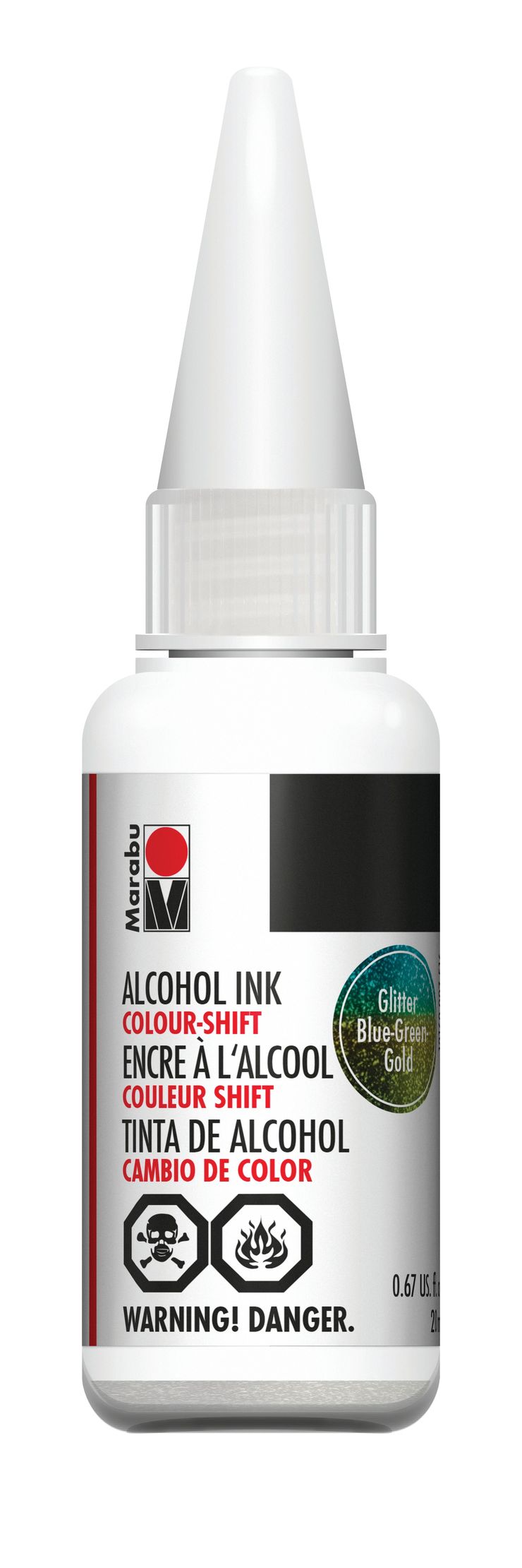 Blue-Green-GoldGlitter 516 Marabu Alcohol Ink