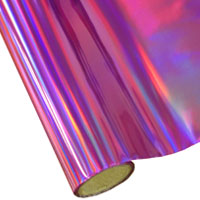 Holo Rainbow Dark Pink - Textile Foil