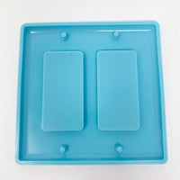 Double Rectangular Switch Cover Silicone Mold