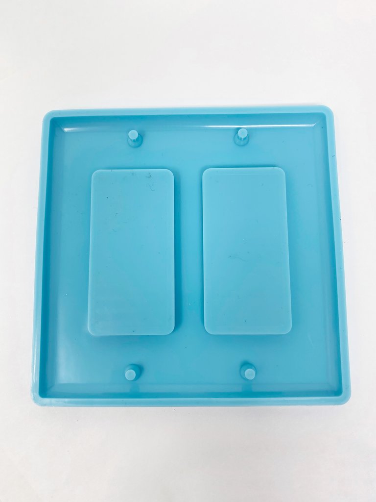 Double Rectangular Switch Cover Silicone Mold