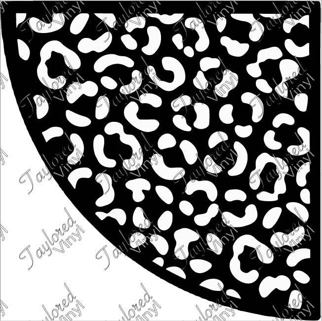 Leopard Acrylic Bleach Sleeve Stencil