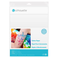 Silhouette Temporary Tattoo Sheet Clear