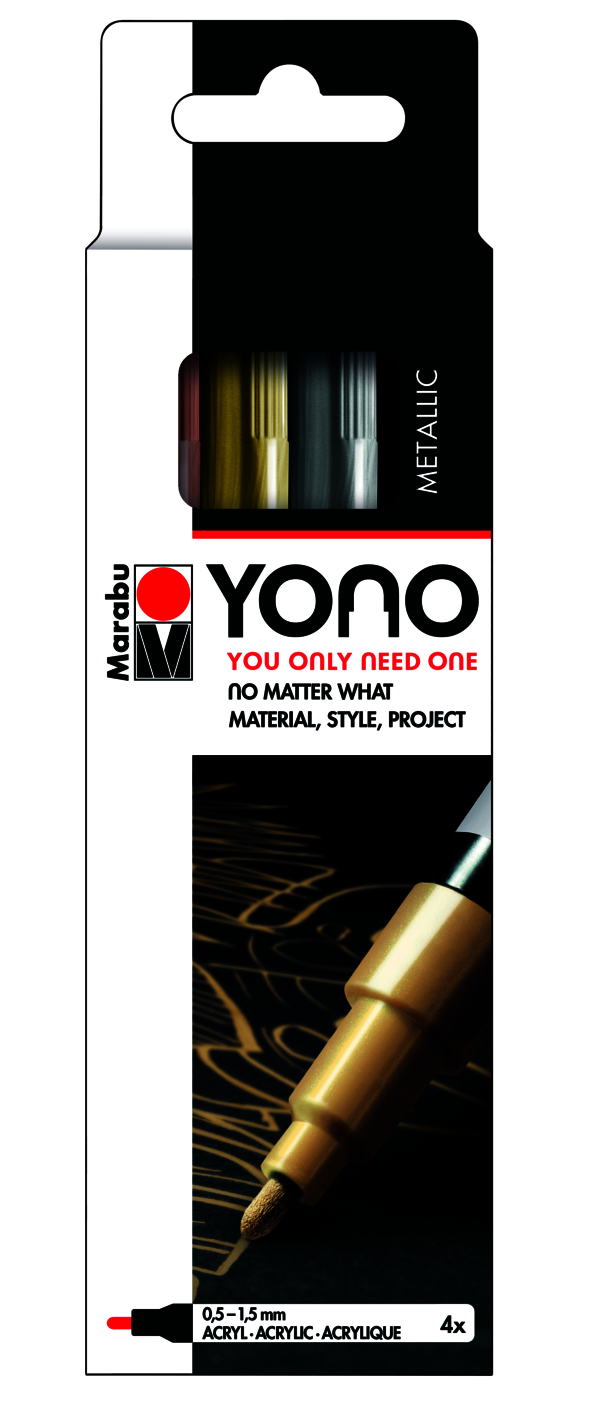 YONO Marker Set Metal 4pk