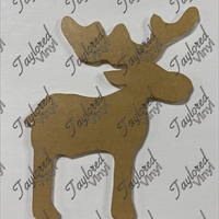 Ornament Moose Acrylic Blank