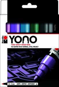 YONO Marker Set Pastel 6pk
