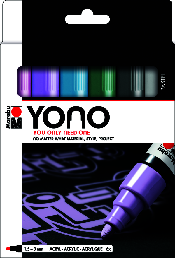 YONO Marker Set Pastel 6pk