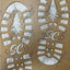 Santa Footprint Acrylic Stencil