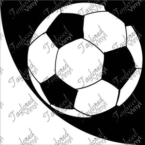 Soccer Ball Acrylic Bleach Sleeve Stencil
